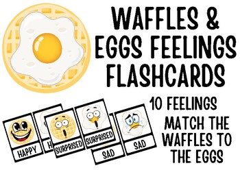 Preview of Waffles & Eggs Feeling Flashcards