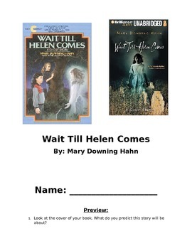 Preview of Wait Till Helen Comes Novel Unit