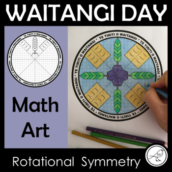Preview of Waitangi Day Math Art – Rotational Symmetry – The Treaty of Waitangi