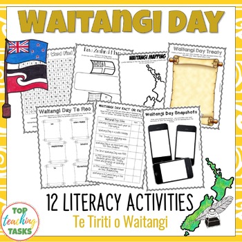 Preview of Waitangi Day Print and Go Activity Pack for The Treaty of Waitangi