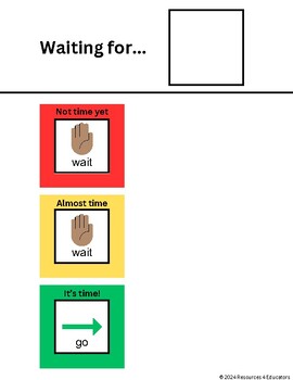Preview of Waiting Visual Countdown | Behavior Support