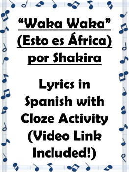 waka waka shakira music video with lyrics
