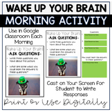 Wake Up Your Brain! (March) (Distance Learning)