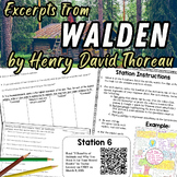 Walden by Henry David Thoreau: Reading Guide, Paired Text 