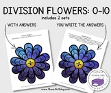Waldorf Division Math Flowers Facts Printable Worksheets 0 to 10