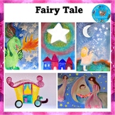 Waldorf Watercolour postcard Set {Fairy Tales Digital Paper}