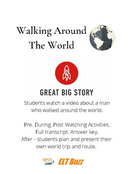 Preview of Walk Around The World - Video Based Lesson