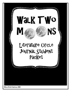 Preview of Walk Two Moons Literature Circle Journal Student Packet