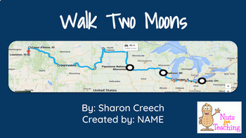 Preview of Walk Two Moons Project - Common Core Aligned