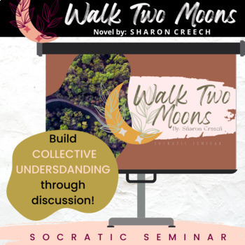 Preview of Walk Two Moons |  Socratic Seminar Questions + Slides (Perfect for Novel Study!)