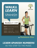 Walk and Learn Spanish Numbers - Audio and Workbook