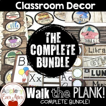 Preview of Walk the Plank Series - Complete Pirate Decor Bundle