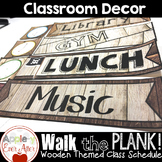 Walk the Plank Series - Wooden Pirate Class Schedule Cards