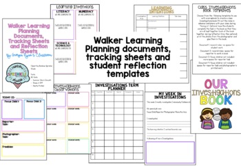 Preview of Walker Learning Investigations- Planning Documents and Student Job Ideas
