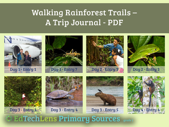 Preview of Walking Rainforest Trails - Virtual Field Trip Distance Learning PDF