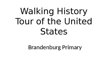 Preview of Walking/Running United States Tour of Historical Places
