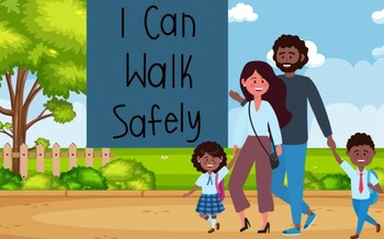 Preview of Walking Safely Social Story