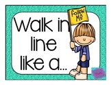 Walking in Line Prompts