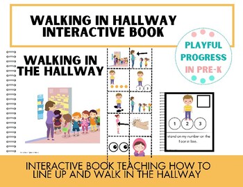 Preview of Walking in the Hallway/Lining Up - Interactive Social Story, Pre-K/Kindergarten