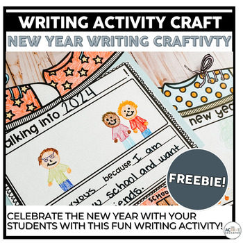 Preview of Walking into the New Year | Writing Activity FREEBIE