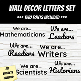 Wall Decor Letters Set ("We are...")