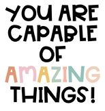 Wall Decor "You Are Capable of AMAZING Things!"