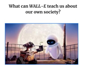 Preview of Wall-E Movie Study Packet