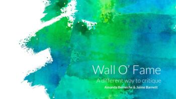 Preview of Wall O' Fame (art critique activity) ART/PHOTO CLASSROOMS