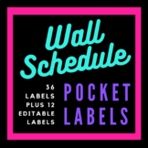 Wall Schedule Pocket Labels / Set 2