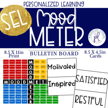 Preview of Social Emotional Learning (SEL) Mood Meter Bulletin Board