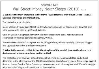 Preview of Wall Street: Money Never Sleeps (2010) Movie Questions