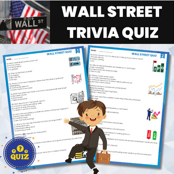 Preview of Wall Street Trivia Quiz | WallStreet American Finance and Financial Markets Quiz