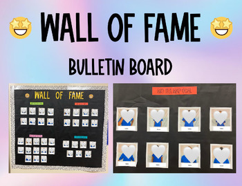 Preview of Wall of Fame Bulletin Board *Editable*