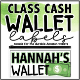Class Cash Wallet Labels | FREEBIE