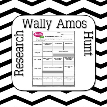 Preview of Wally Amos Pebble Go Research