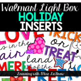 Light Box Holiday Season Printable Inserts