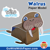 Walrus Craft Activity | 3D Paper Model