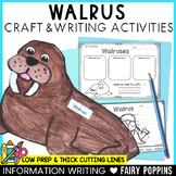 Walrus Craft & Writing | Arctic Animals Activities, Polar Animals