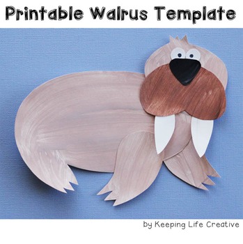Preview of Walrus Craftivity Template