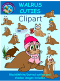 Walrus Cuties Clipart