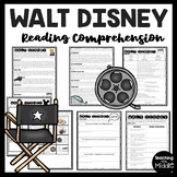 Walt Disney Biography Reading Comprehension Worksheet Perseverance December