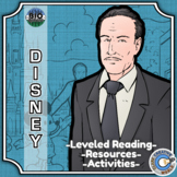 Walt Disney Biography - Reading, Digital INB, Slides & Activities