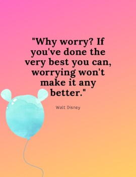 Walt Disney Quotation Posters. Growth Mindset Quotes. Disney Balloons.