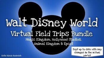 Preview of Walt Disney World (All 4 Disney Parks) Virtual Field Trips Bundle - Orlando, FL