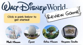 Preview of Disney Inspired Review Game - EDITABLE - Google Slides - Distance Learning!