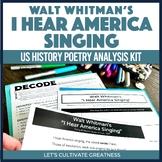Walt Whitman I Hear America Singing Poetry Analysis US His