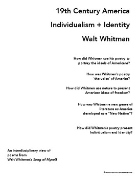 Preview of Walt Whitman Poetry and 19th Century America