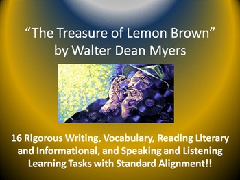 Preview of Walter Dean Myers’s “The Treasure of Lemon Brown” – 16 Common Core Tasks!!