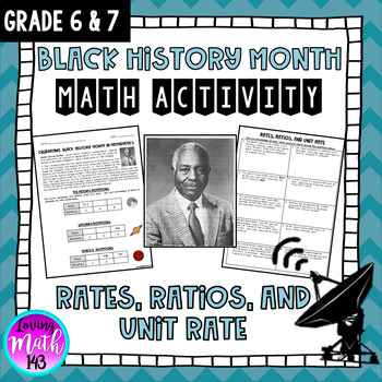Preview of Walter McAfee: Black History Month Math Activity (Ratios and Proportions)
