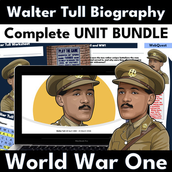 Preview of Walter Tull Biography - UNIT BUNDLE